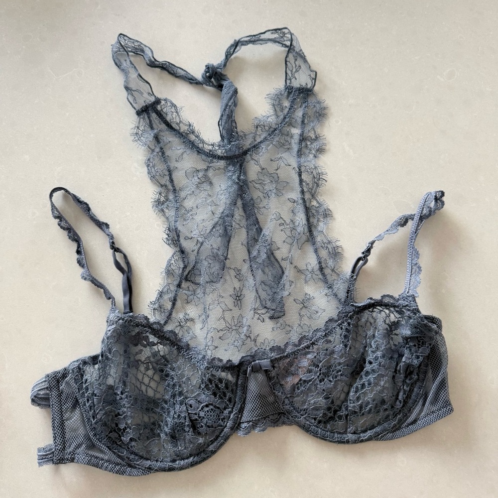 Victoria's Secret Designer Collection Bra & Panty Lace Lingerie Set - Picture 8 of 11